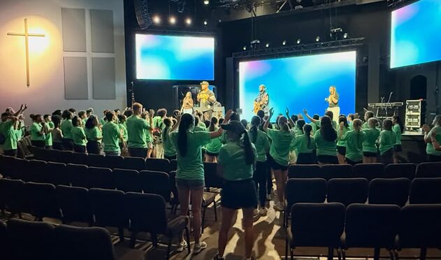 Church event with students